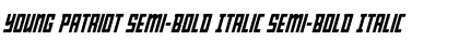 Download Young Patriot Semi-Bold Italic Font
