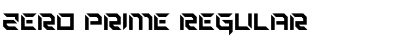 Download Zero Prime Regular Font