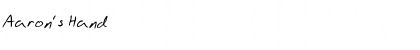 Download Aaron's Hand Font Download Aaron's Hand Font