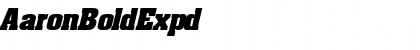 Download AaronBoldExpd Font Download AaronBoldExpd Font
