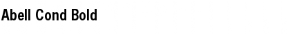 Download Abell Cond Bold Font Download Abell Cond Bold Font