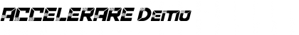 Download ACCELERARE Demo Font Download ACCELERARE Demo Font