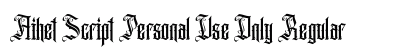 Aihet Script Personal Use Only Regular