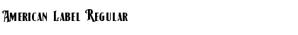 Download American Label Font