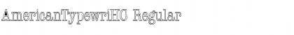 Download AmericanTypewriHC Font
