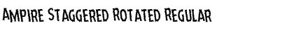 Download Ampire Staggered Rotated Font