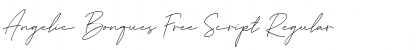 Download Angelic Bonques Free Script Font