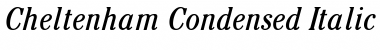 Download Cheltenham Condensed Italic Font