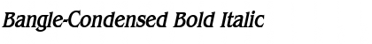 Download Bangle-Condensed Bold Italic Font