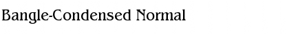 Download Bangle-Condensed Normal Font