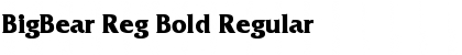 Download BigBear Reg Bold Regular Font