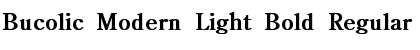 Download Bucolic Modern Light Bold Font
