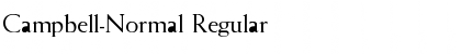 Download Campbell-Normal Regular Font