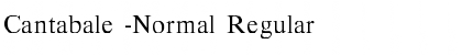 Download Cantabale -Normal Regular Font