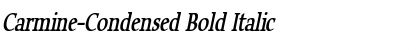 Download Carmine-Condensed Bold Italic Font