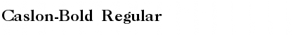 Download Caslon-Bold Regular Font