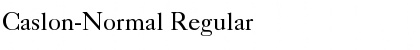 Download Caslon-Normal Regular Font
