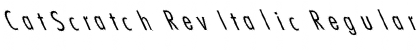 Download CatScratch Rev Italic Regular Font