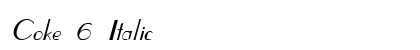 Coke 6 Italic preview