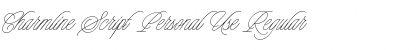 Download Charmline Script Personal Use Font