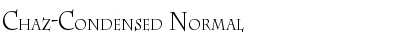 Download Chaz-Condensed Normal Font