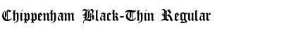 Download Chippenham Black-Thin Regular Font