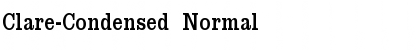 Download Clare-Condensed Normal Font