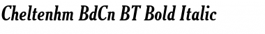 Download Cheltenhm BdCn BT Bold Italic Font