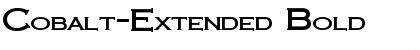 Download Cobalt-Extended Font