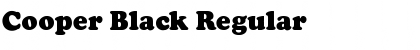 Download Cooper Black Regular Font