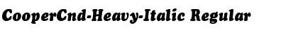 Download CooperCnd-Heavy-Italic Font