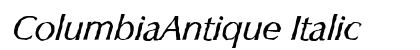 ColumbiaAntique Italic preview