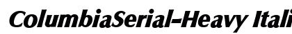 ColumbiaSerial-Heavy Italic preview