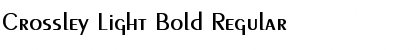 Download Crossley Light Bold Font