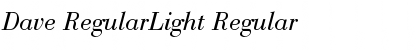 Download Dave RegularLight Font