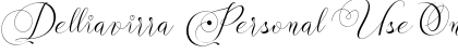 Download Delliavirra  Personal Use Only Font