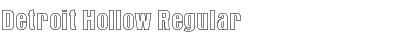 Download Detroit Hollow Font Download Detroit Hollow Font