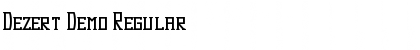 Download Dezert Demo Font