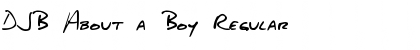 Download DJB About a Boy Font Download DJB About a Boy Font