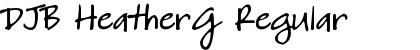 Download DJB HeatherG Font Download DJB HeatherG Font