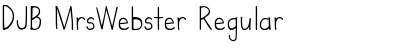 Download DJB MrsWebster Font Download DJB MrsWebster Font