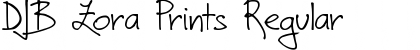Download DJB Zora Prints Font Download DJB Zora Prints Font