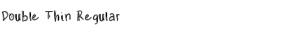 Download Double Thin Font