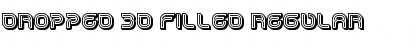 Dropped 3D Filled Font