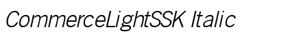 CommerceLightSSK Italic preview