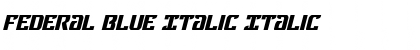 Download Federal Blue Italic Italic Font