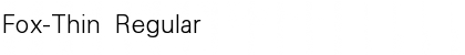 Download Fox-Thin Font