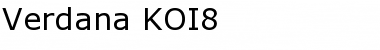 Download Verdana KOI8 Font
