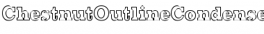 Download ChestnutOutlineCondensed Font