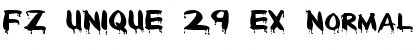 Download FZ UNIQUE 29 EX Font